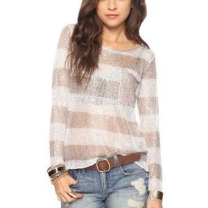 Forever 21 stripped sequin shirt